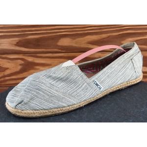 Toms Size 8.5 M Beige Round Toe‎ Espadrilles Fabric Women